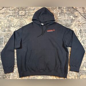 NWT Adidas Black Hoodie with Red Logo Men’s‎ Size 2XL